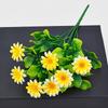 Artificial Flowers Silk Fake Plants Daisy Wedding Wreath Home Room Table Decor Festival Outdoor Yard Scrapbook