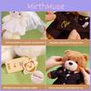 Wedding Bear Plush Toy With Pp Cotton Filling For Wedding Decor And Gift Ideas