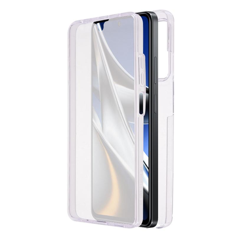 For Xiaomi Poco X5 Pro 5G/Redmi Note 12 Pro 5G Shockproof Case Anti-Fall Phone Case TPU Frame+Acrylic Back+PET Front Guard