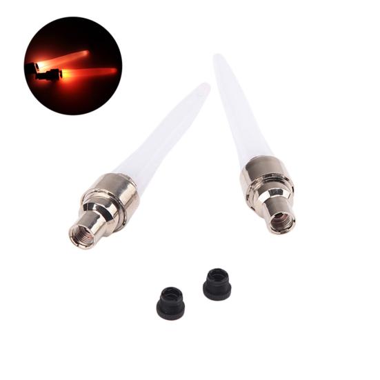 2Pcs Bicycle Night Safety Warning Lamp Bike Tire Valve Caps Wheel LED Light