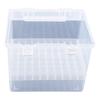 Large Capacity Marker Pen Organizer for Case Hard Plastic Box with Snap Lid Waterproof Portable for Kids Student 80 Slot