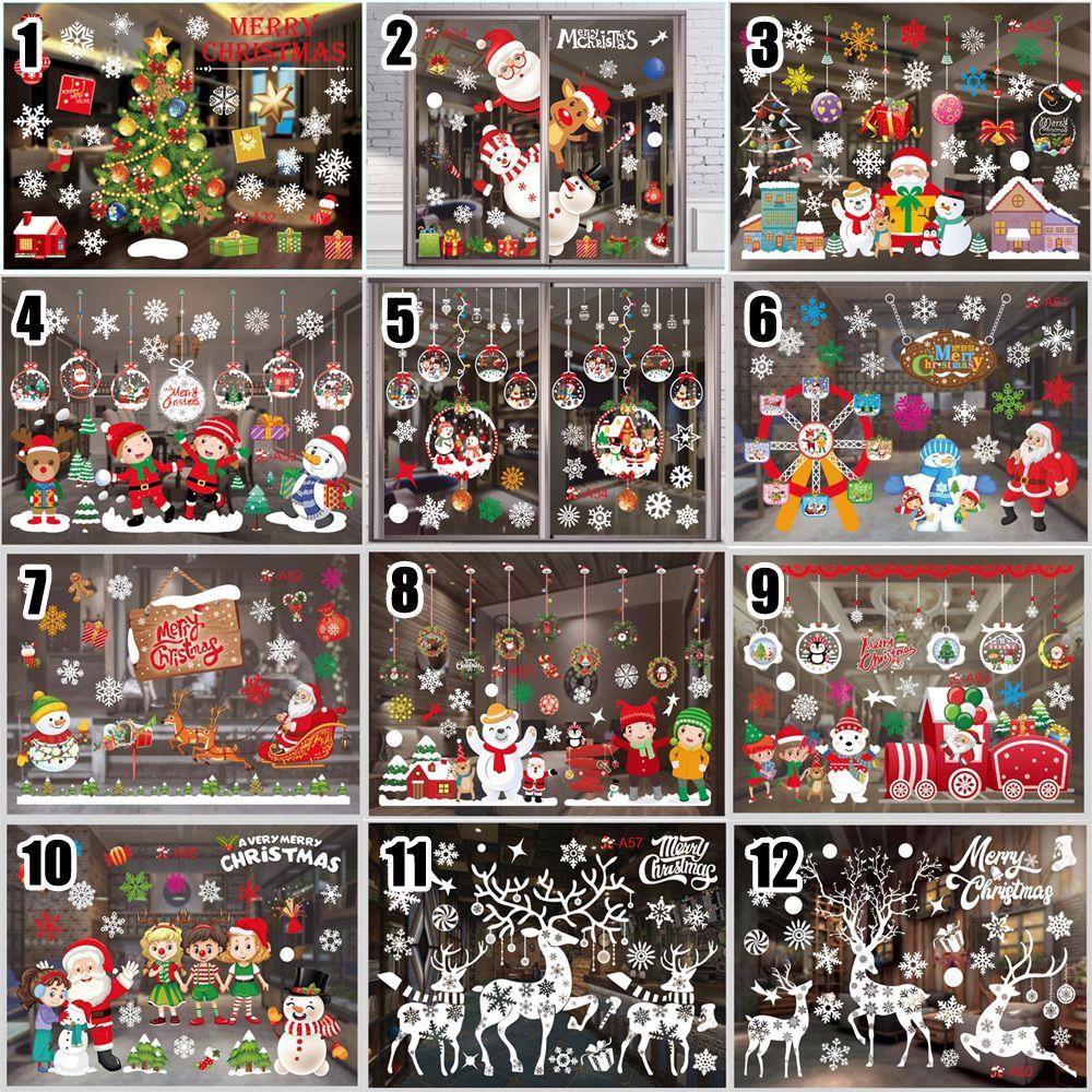 Buy Decor Removable Creativity Christmas Window Sticker Merry Christmas