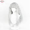 Griffith Cosplay Wig Light Grey Curly Wavy  Long Heat Resistant Synthetic Hair Wigs + Wig Cap