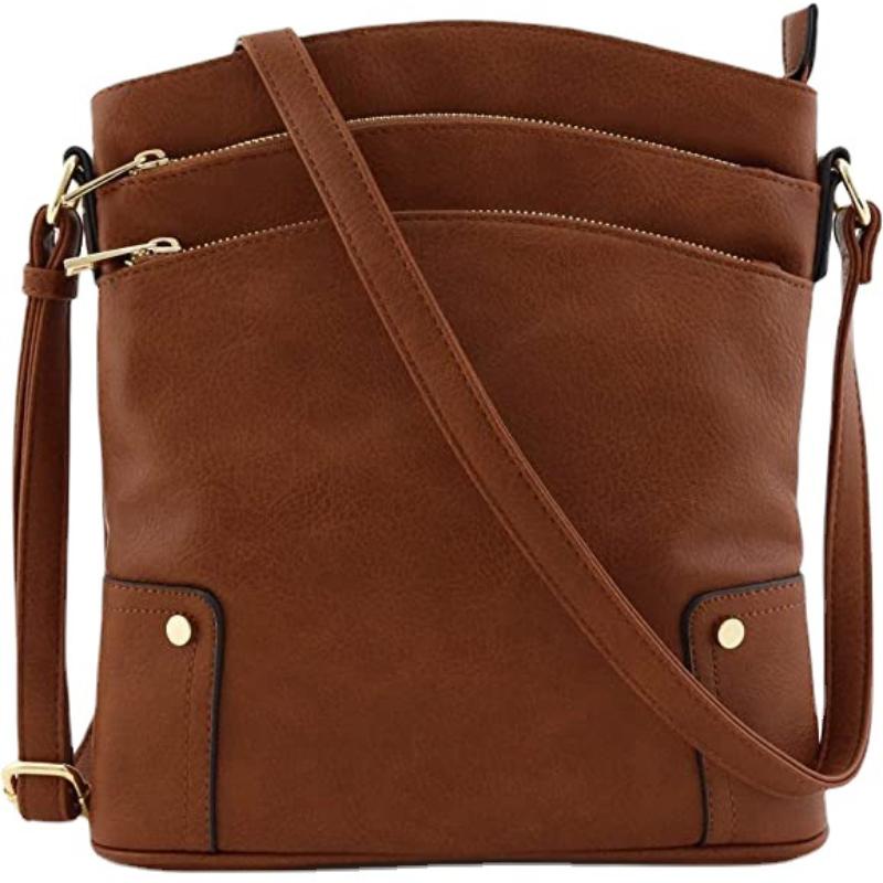 

Жіноча сумка в стилі ретро. Європейська та американська модна сумка через плече. Повсякденна та проста сумка через плече one size коричневий