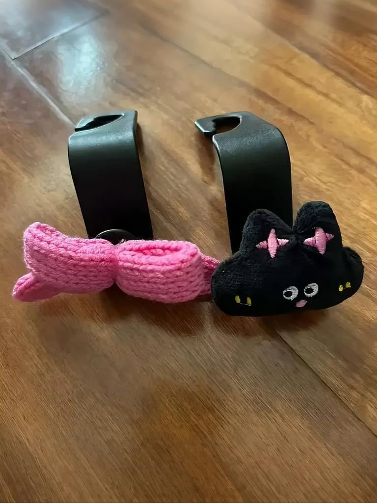 Pink Series Car Hook Seat Back Creative Cartoon Cute Multifunctional Car Hook Interior Decoration Products