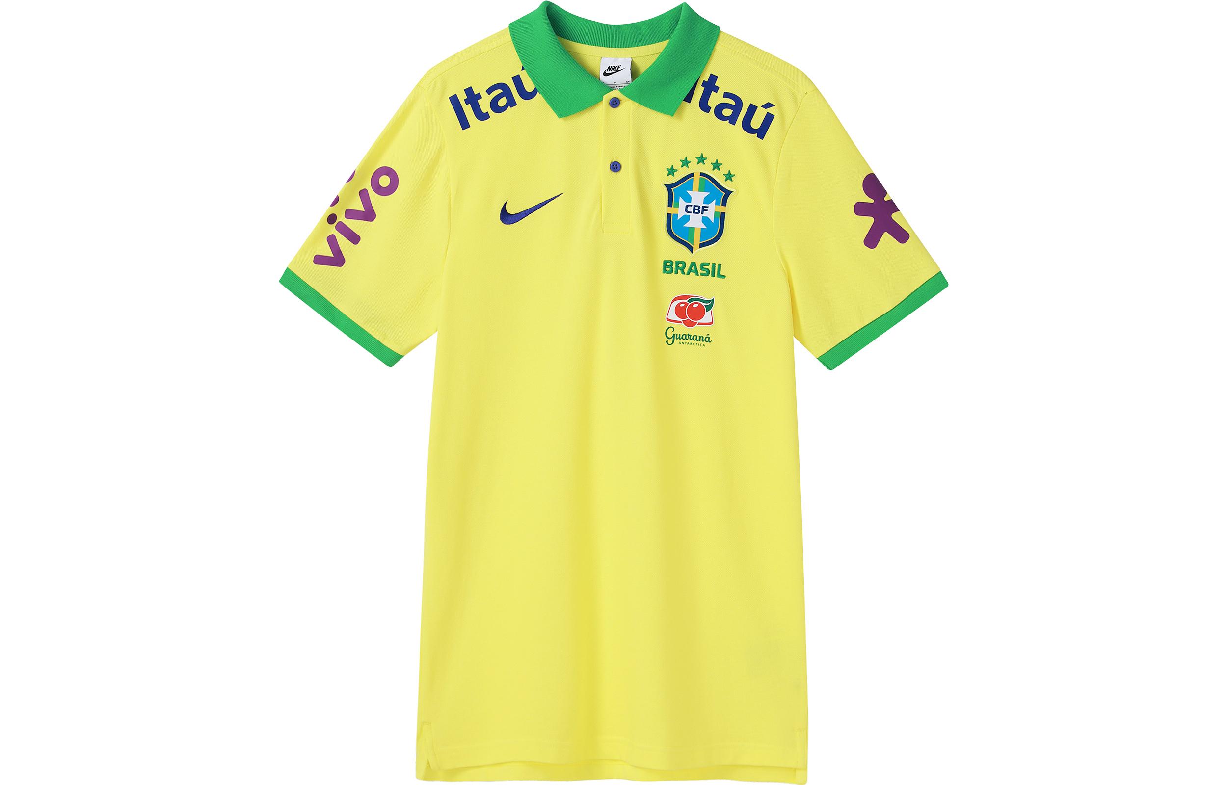 Nike Polo Shirts Men s Yellow Moderate Straight Fit DH4937-740 L