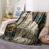 Plush Cats  Print Flannel Blanket, High quality Comfortable for All Seasons, Home Decor, Warmth and Comfort