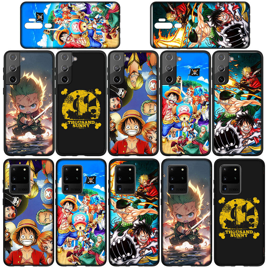 Dla Samsung Galaxy S25 S24 S23 iPhone 17 16 15 Xiaomi Redmi Note 14 13 12 11 Plus Pro Max A37 A57 Etui na Telefon One Piece Luffy Roronoa Zoro OPPO Huawei