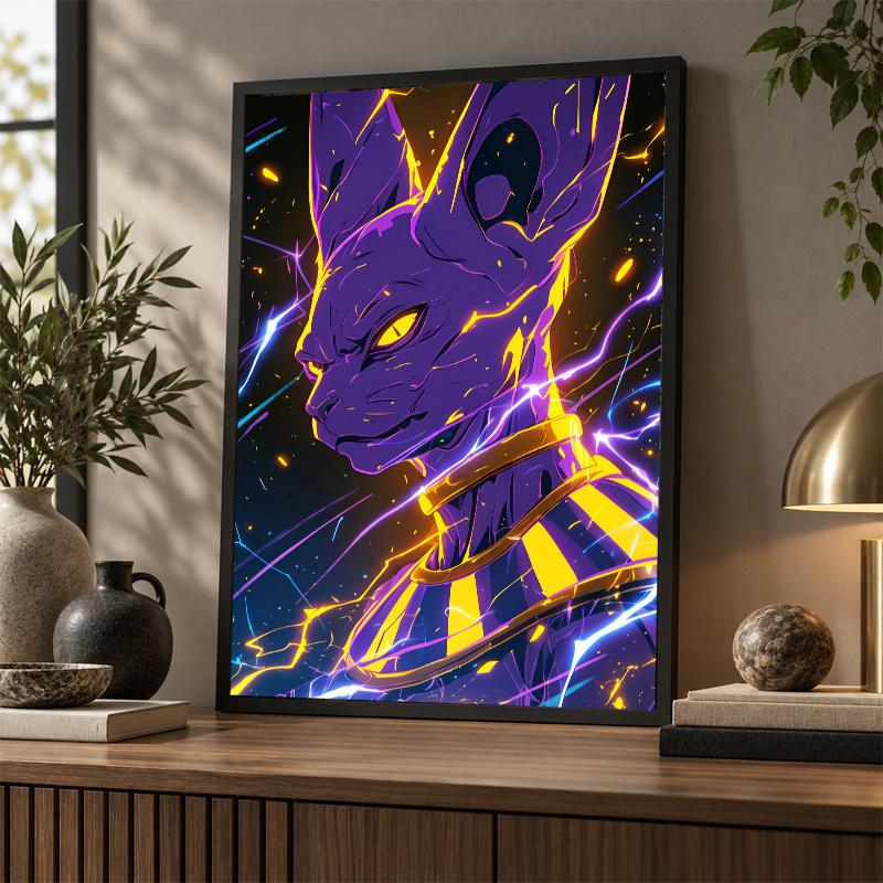 5D Diamond Painting Beerus DIY Full Drill Diamond Art Kit Home Decoration