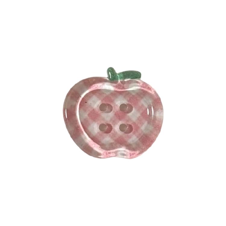 10 Stück Fruchtform Bastelknopf 20MM Acrylkopf 4-Loch Nähknopf für Kleidung Nähen Basteln Stricken Dekoration