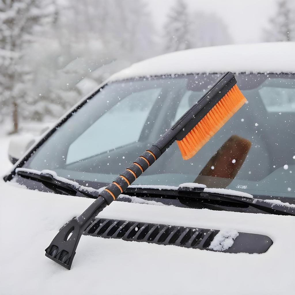 Car Ice Scraper Frost Scraper Snow Brush With Squeegee For Winter Snow Ice Frost Truck SUV Window Vehicle Windshield