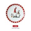 Nordischer Weihnachtsmann Keramik Geschirr und Tafelgeschirr Relief Reis Salatschüssel Westlicher Stil Flacher Teller Tasse Teekanne