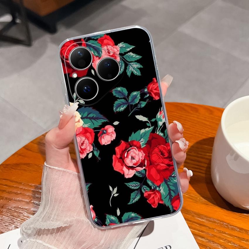 Для Huawei Honor 400 Magic5 Pura 80 Ultra Pro Прозрачный противоударный чехол для телефона с милым узором панды, мягкий силиконовый чехол премиум-защиты для корпуса Huawei
