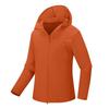Women's Loose Casual Fashionable Outdoor Solid Color Windproof Waterproof Jacket Jacket