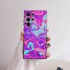 Fashion Neon Swirls Phone Case For Samsung Galaxy S25 S24 S22 S23 Ultra S21 S20 Plus 5G Frosted Non-Slip Full Cover Soft Case