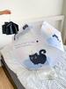 Small Black Cat Umbrella Men and Women Rain Or Shine Dual-Use Folding Sun Protection UV Protection Sun Umbrella Cute Student Children