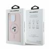 Karl Lagerfeld Klhmp16Lscmkcrhp Iphone 16 Pro 6.3 Różowy/Pink Hardcase Silicone Karl&Choupette Ring Magsafe