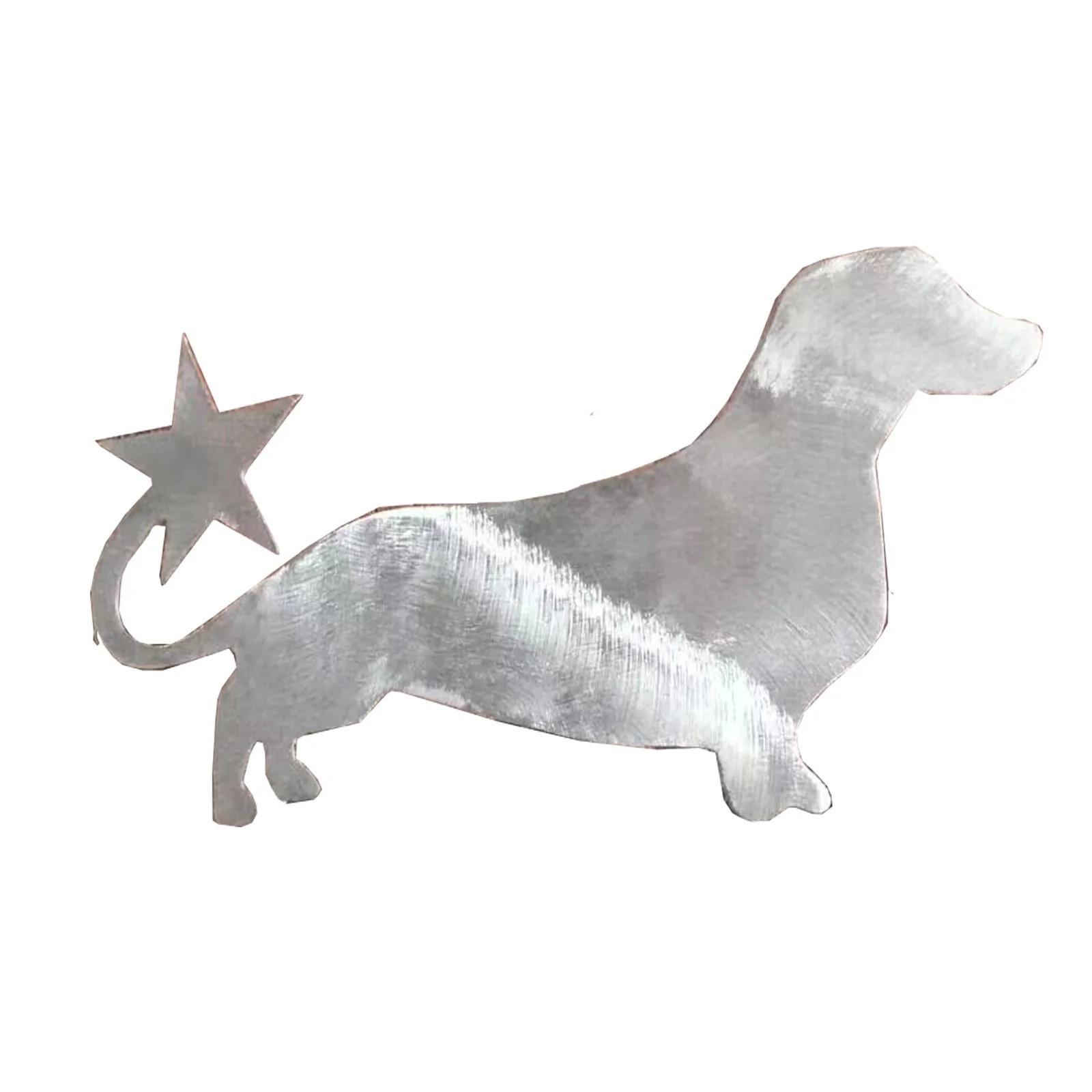 

Dachshund Dog Star Christmas Tree Topper - Adorable Iron Art Decoration For Doxie Lovers, 17x15cm One Size