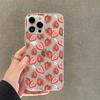 Cute cartoon strawberry Phone Case For iPhone 11 12 13 14 Mini Pro Max XR X XS TPU Clear Case For 8 7 6 Plus SE 2020