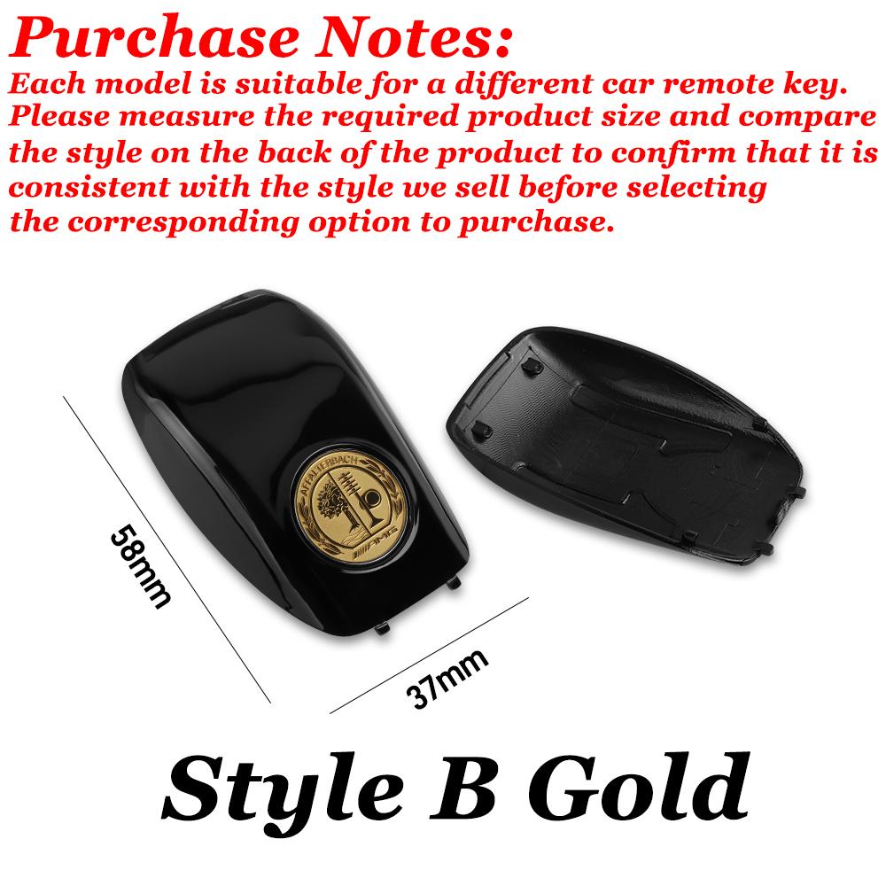 3D AMG Badge Key Cover Auto Remote Key Shell Refit Sticker For Mercedes Benz GLE GLA GLB GLS Class W447 W221 W204 W205 W168 W177