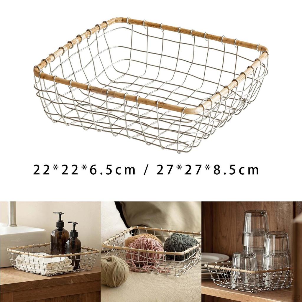 Fruit Basket for Kitchen Egg Storage Wire Food Serving Holder Creative Container