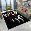 3D Beast Paw Print Claw Cartoon Carpet Rug for Home Living Room Bedroom Sofa Doormat Decor,kids Play Area Rug Non-slip Floor Mat