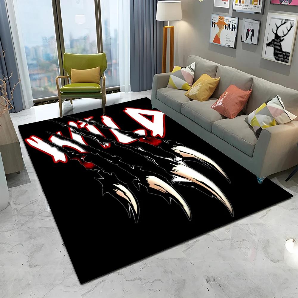 3D Beast Paw Print Claw Cartoon Carpet Rug for Home Living Room Bedroom Sofa Doormat Decor,kids Play Area Rug Non-slip Floor Mat