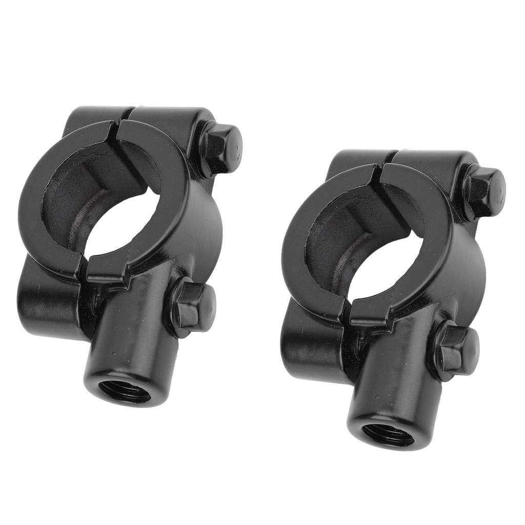 2 Pcs Motorcycle Handlebar Mirror Mount Rearview Mirror 22mm Thread Holder Clamp Adaptor for Motorcycles ATV Scooter
