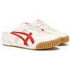 Onitsuka Tiger Machuation Casual Half Slippers Non-Slip Wear-Resistant Low-Top Skate Shoes Unisex sneaker White Red 1183C012-100