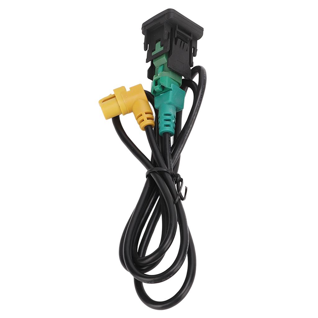 Car USB AUX Switch Cable Adapter Black Wearproof Replacement for MK5 MK6 RCD510 RNS315 RCD300+