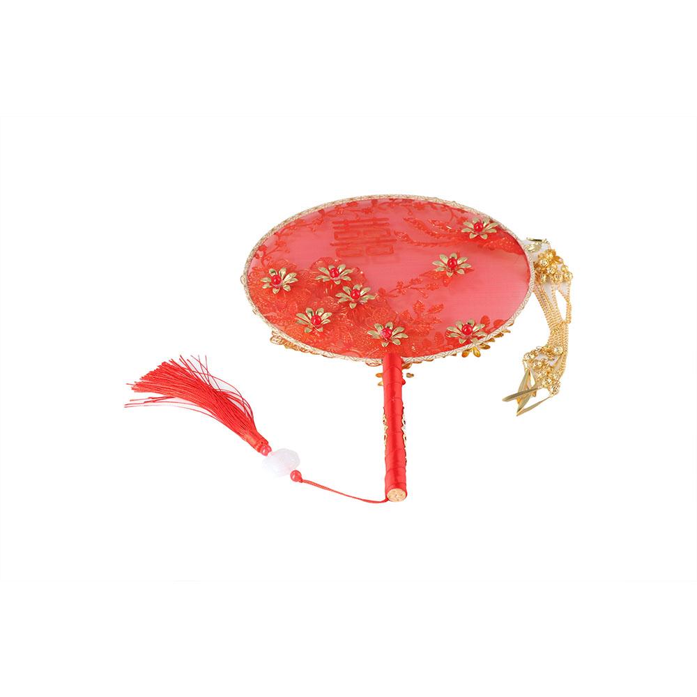 Fan Bride Xiuhe Wedding Ceremony Finished Product Manual Ancient Style Hand Holding Fan Xiuhe Clothes Fan Round Fan Tuan Fan