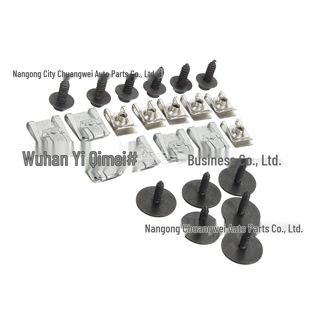

Mercedes Engine Chassis 24-Piece Set: Clips, Screws, Bolts, Nuts for Under Cover Splash Shield