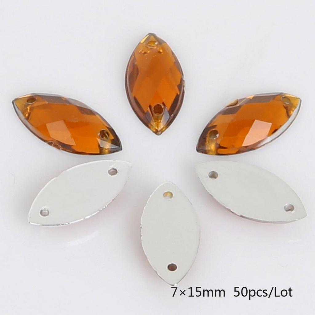 Round Multi-Faceted Acrylic Rhinestones: Double-Hole, Flat-Back Jewelry Accessories