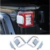 ABS Chrome Rear Tail Light Lamp Cover Trim 4PCS for Jeep Wrangler JL 2018-