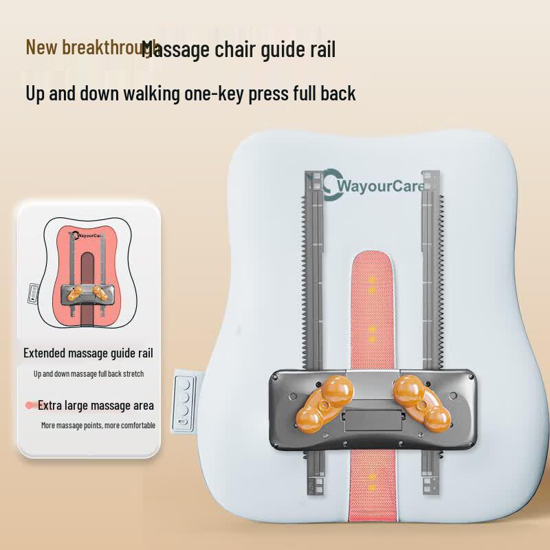 WayourCare Lumbar & Full Back Heating Massage Cushion CN plug (adapter included)