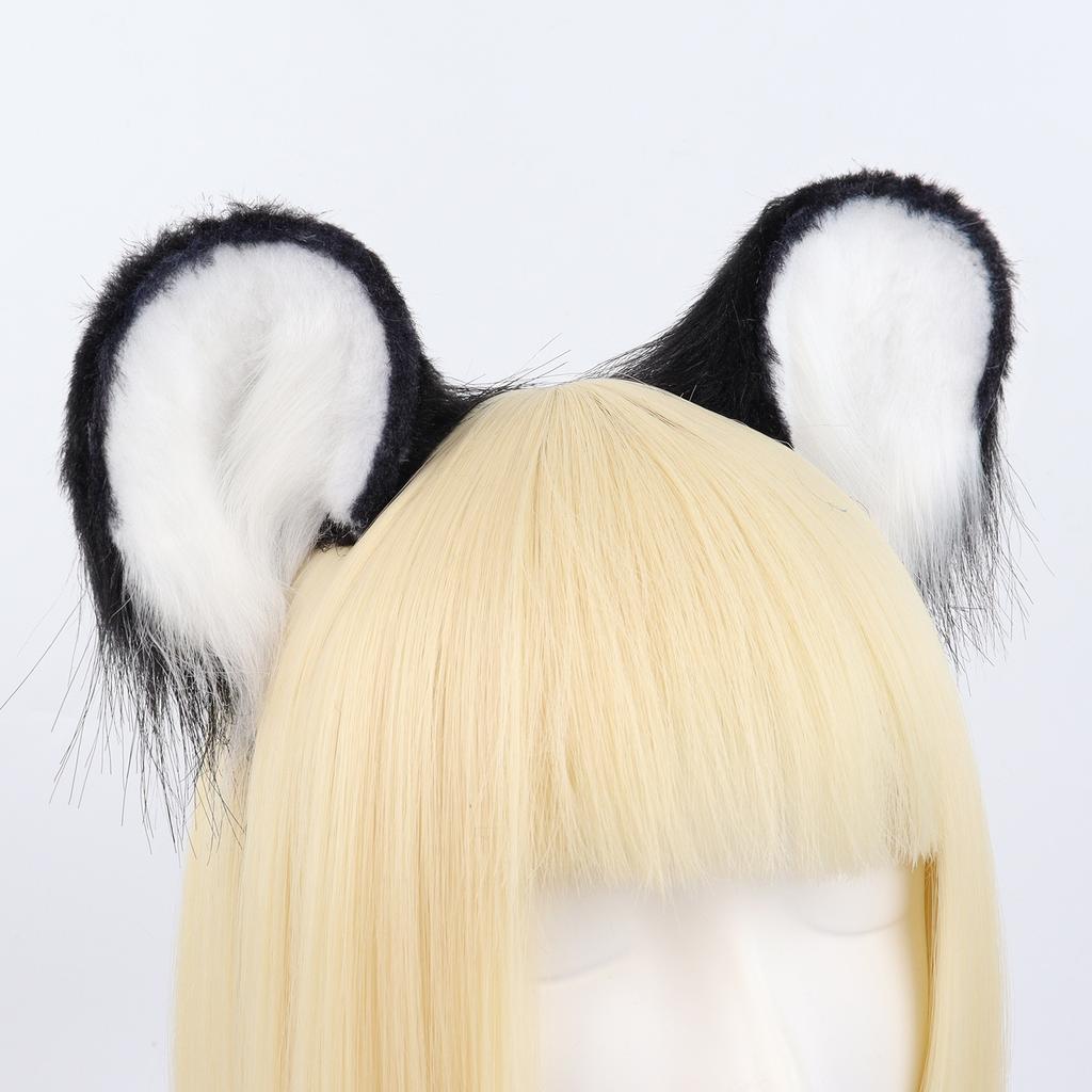 Halloween handmade plush simulated mouse ears cos animal ears and tail set cute animal ears headband headdress