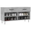 Maison Exclusive - Banc à chaussures gris béton 102x35x55 cm bois d'ingénierie