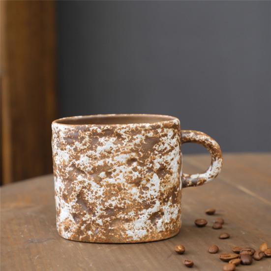 350ml Ceramic Mug Tea Coffee Cup Spiral Hemp Rope Vintage Office Mug Water Cup