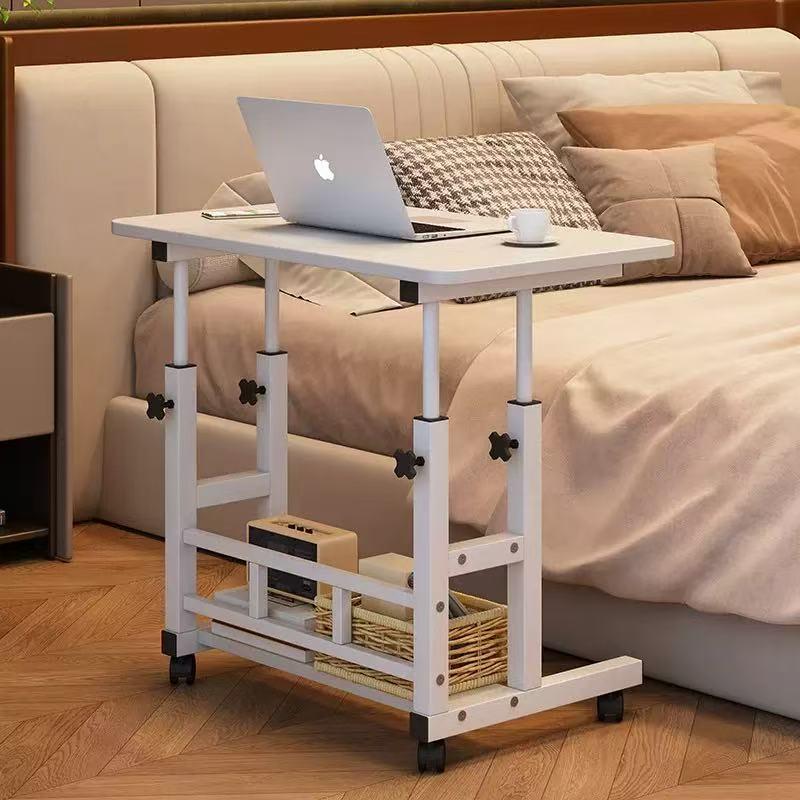 Adjustable Mobile Bedside Table - Compact Sofa Desk for Home and Office