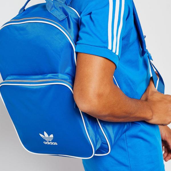Adidas Nylon Fabric Backpack Regular Unisex Blue Casual DN7324