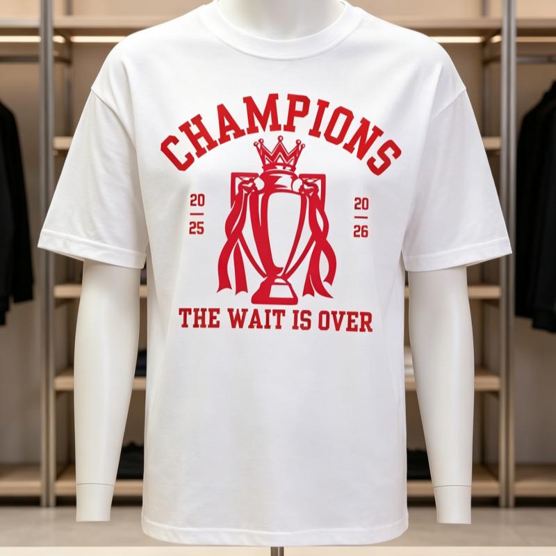 Arsenal Champions 2026 Unisexs Summer Cotton Y2k Clothing Fashion High Quality Short Sleeve Printed Tshirt Street Clothing