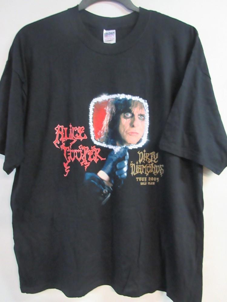 

ALICE COOPER LICENSED 2005 DIRTY DIAMONDS BAND CONCERT MUSIC 2XL / XXL Unisex T-Shirt XL