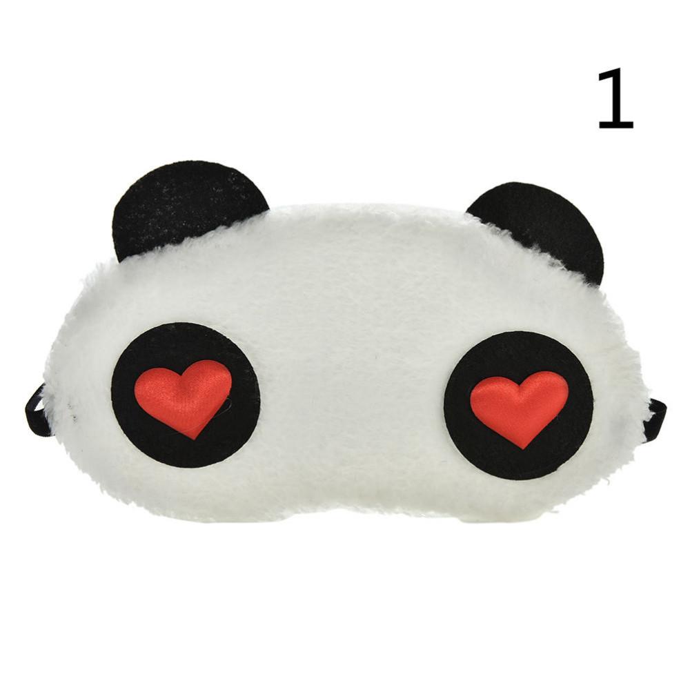 Mask For Sleep Cute Panda Sleeping Face Eye Blindfold Eyeshade Breathable Kids Women Travel Cover Health Care Aid Eyepatch Tool