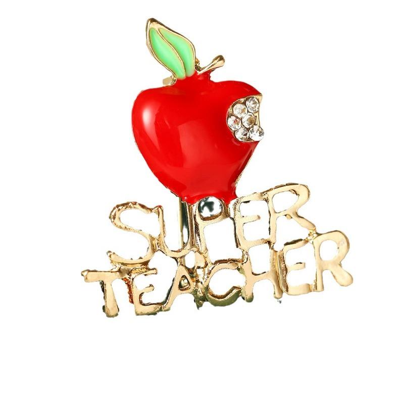 Hot Sale Cartoon Brooch Creative Design Diamond Festival Tree Ping An Fruit Cane Holiday Christmas Brooch