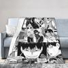 Kageyama Haikyuu Blankets Fleece Japanese Anime Warm Throw Blankets for Airplane Travel Bedroom Quilt