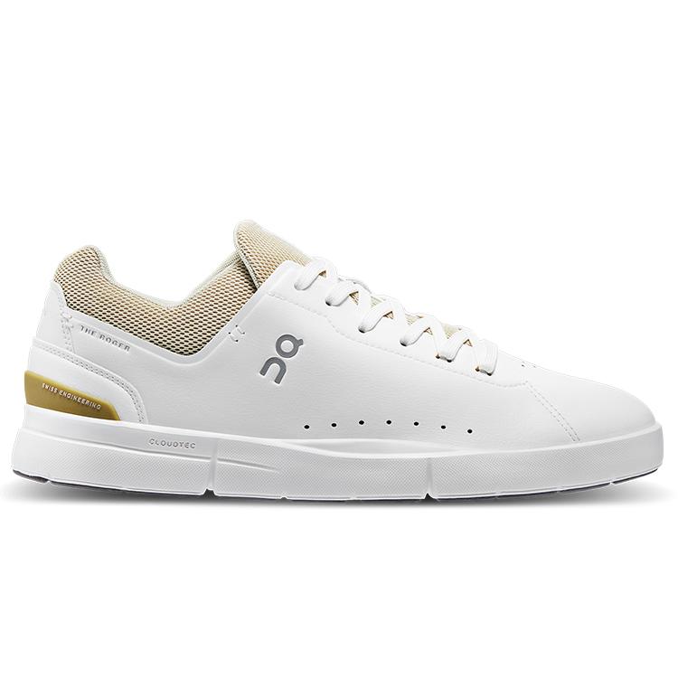 On THE ROGER Artificial Leather Slip Resistant Abrasion Resistant Low top Casual Shoes Men's White Gray 48.98343