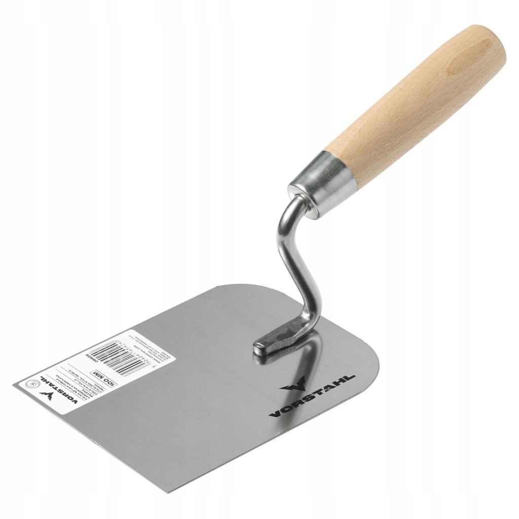 STUCKER'S TROWEL STAINLESS STEEL Wooden Handle 100mm Vorstahl