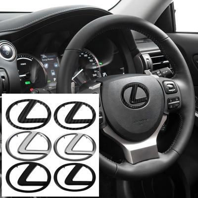Car Styling Car Badge Steering Wheel Badge Cover Sticker Accessories For CT200h NX300h RX300 RX330 F Sport IS RX NX ES LS
