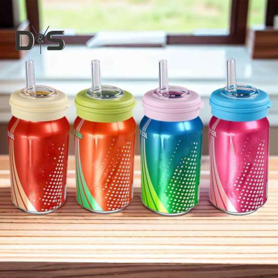 Víčka na plechovky od sody se slámkou Těsné těsnění Opakovaně použitelné kryty na plechovky Bez BPA Víčko na plechovku na sodu Nepropustný silikonový uzávěr na plechovku na nápoje