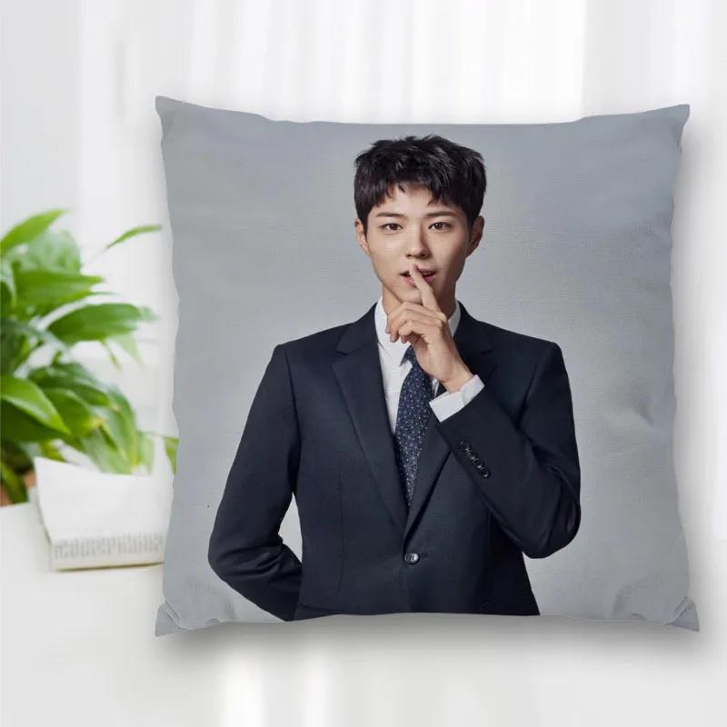 Hot Sale Custom Decorative Pillowcase Park Bo Gum Square Zippered Pillow Cover Best Nice Gift  35X35cm 45x45cm